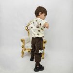 بلوز دورس بچگانه وارداتی مدل تدی رنگ شیری(1-6سال) - تصویر 2