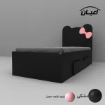 تخت خواب نوجوان طرح پاپیون مدل FH608 سایز 80x180 سانتی متر - تصویر 2