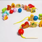 نخ و مهره چوبی 26 عددی - تصویر 5