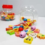 نخ و مهره چوبی 26 عددی - تصویر 2