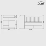 تختخواب کودک مدل FH406 - تصویر 10