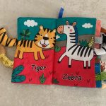 کتاب پارچه ای مستطیل دم دار سوتک دار حیوانات جنگل
