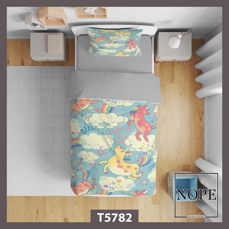 76-2.jpg روتختی کودک طرح پترن یونیکورن مدل T5782 - تصویر 1
