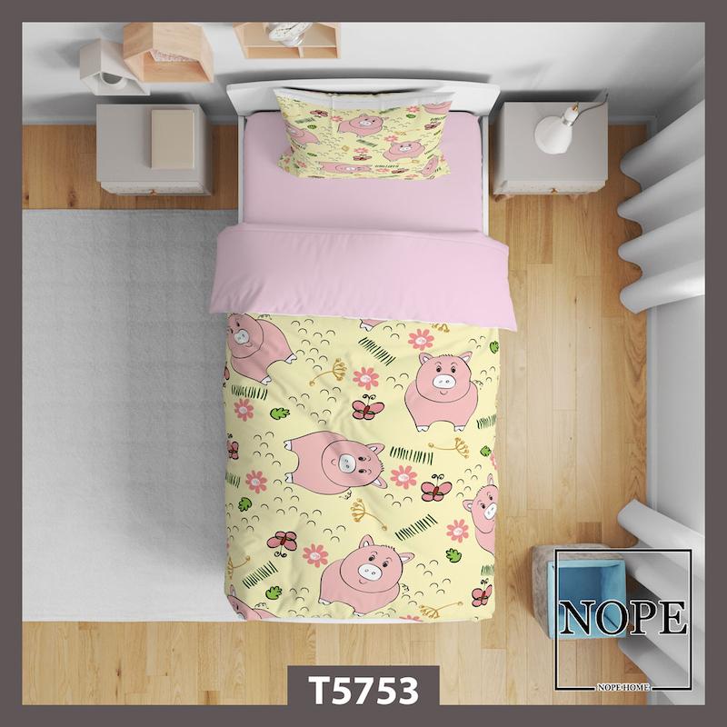 86.jpg روتختی کودک طرح خوک ها مدل T5753 - تصویر 1