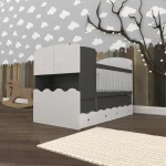 تخت کودک و نوجوان طرح ستاره مدل FH591 سایز 80x180 سانتی متر