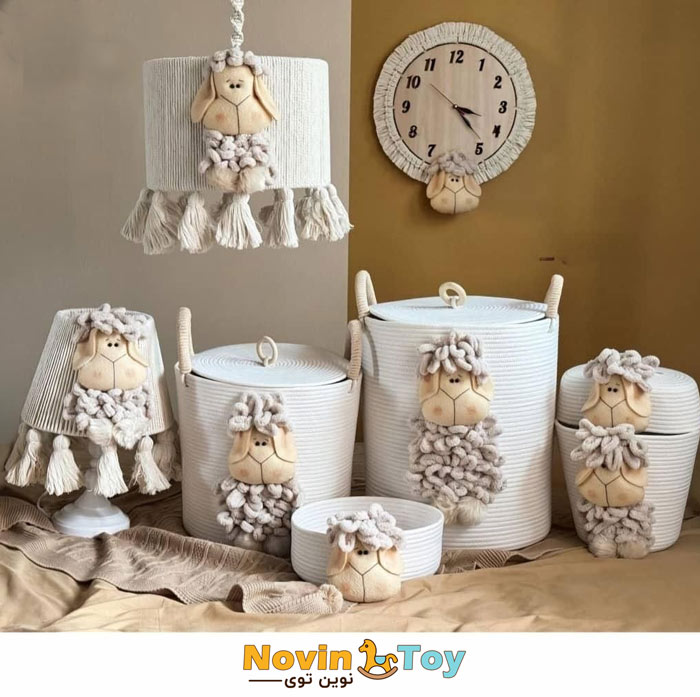 A-complete-set-of-childrens-room-with-a-beautiful-design-6.jpg لوستر قطر 30 سانت اتاق کودک مکرومه طرح ببعی - تصویر 1