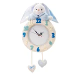 ساعت دیواری کودک مدل خرگوش رابیت کد W-RAB-T - تصویر 21