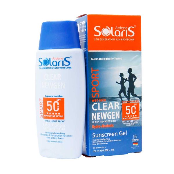 ژل ضد آفتاب SPF50 اسپرت کلیر نیوژن سولاریس آردن (100 میل)