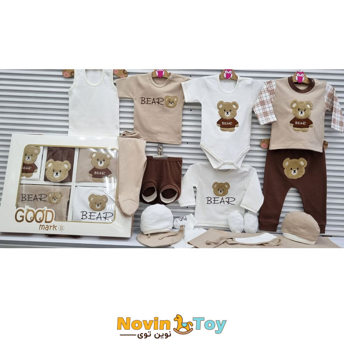 Bear-design-hospital-set.jpg ست بیمارستانی 19 تیکه پنبه گود مارک طرح خرس - تصویر 1