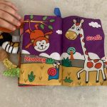 کتاب پارچه ای مستطیل دم دار سوتک دار حیوانات جنگل - تصویر 2