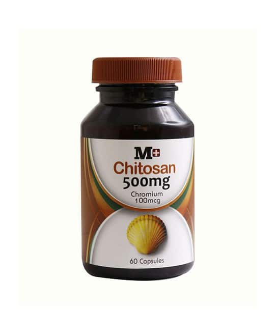 CHITOSANM.jpg کپسول چیتوزان ام پلاس 500 میلی گرم (60 عددی) - تصویر 1