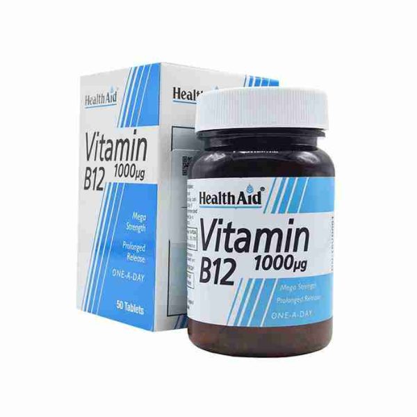 قرص ویتامین B12 1000 هلث اید (50 عددی)