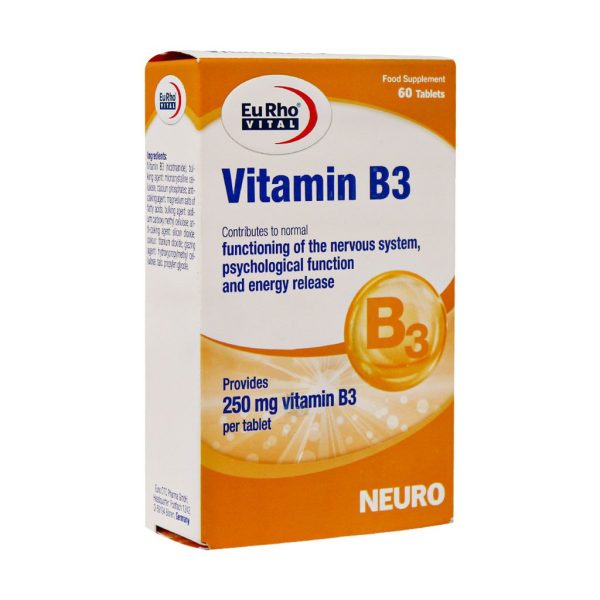 قرص ویتامین B3 250 یوروویتال (60 عدد)