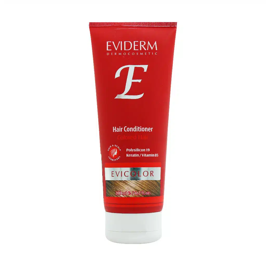 Eviderm-Evicolor-Hair-Conditoner-for-Colored-Hair-200-ml-1.jpg-1.webp نرم کننده مو اویکالر اویدرم مناسب موهای رنگ شده (200 میل) - تصویر 1