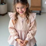 شومیز مجلسی دخترانه طرح شاه دخت - تصویر 3