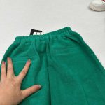 شلوار بچه گانه مخمل سبز اورجینال - تصویر 6