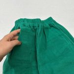 شلوار بچه گانه مخمل سبز اورجینال - تصویر 9