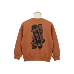بلوز وارداتی اسپرت بچگانه مدل VANS رنگ قهوه ای(3-10سال) - تصویر 4