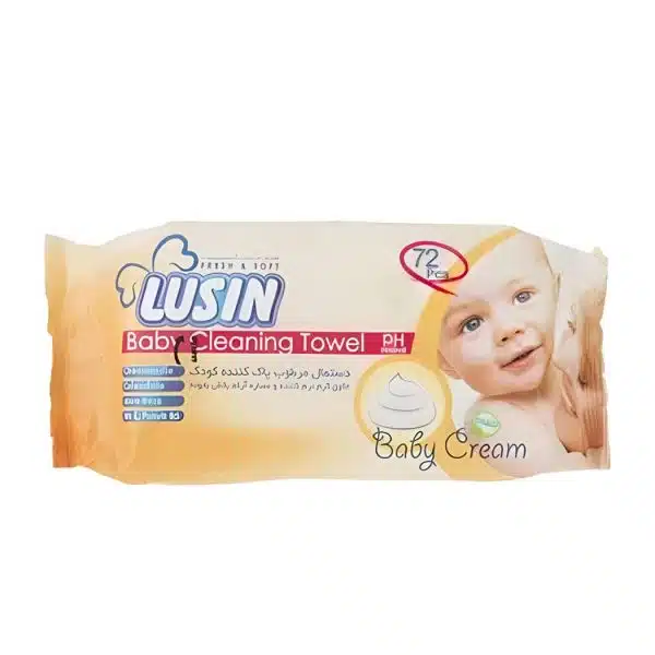 دستمال مرطوب کننده لوسین کودک مدل Creamy بسته 72 عددی