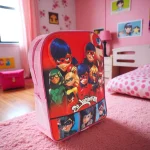 کوله پشتی بچگانه طرح دختر کفشدوزکی Ladybug مدل (اقتصادی) کد ECO-LDYBUG - تصویر 5