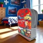 کوله پشتی بچگانه طرح ماشین مک کوئین McQueen مدل (اقتصادی) کد ECO-MACQ - تصویر 4