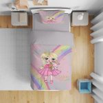 روتختی طرح دختر و یونیکورن مدل T4394 - تصویر 2