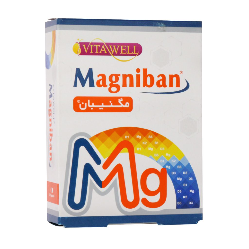 Vitawell-Magniban-30-Capsules.jpg کپسول مگنیبان ویتاول (30 عدد) - تصویر 1