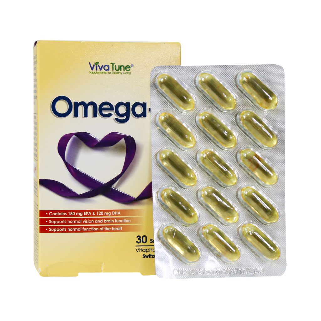 Viva-Tune-Omega3-softgels-30-capsules.jpg کپسول نرم ژلاتینی امگا 3 ویواتیون (30 عدد) - تصویر 1