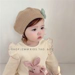 کلاه بافت بچه گانه فرانسوی طرح پاپیون - تصویر 6