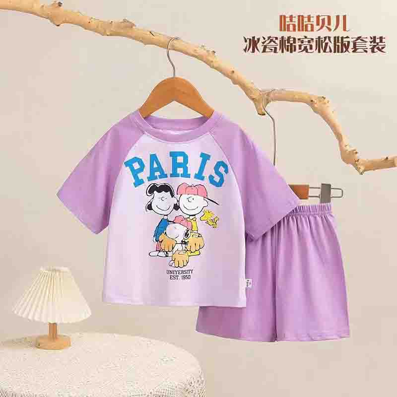WhatsApp-Image-2023-05-15-at-10.22.06-min.jpeg ست تی شرت و شلوارک بچگانه طرح اسنوپی - تصویر 1