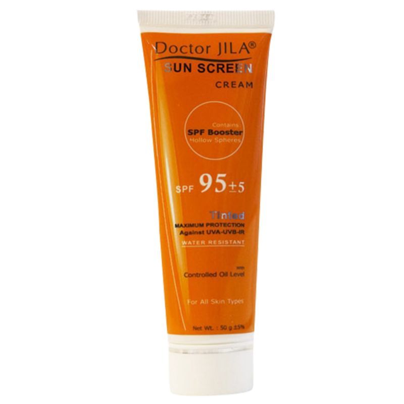 doctor-jila-sunscreen-95-198133661207_0.jpg کرم ضد آفتاب SPF95 رنگی دکتر ژیلا مناسب انواع پوست (50 گرم) - تصویر 1
