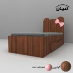 تخت خواب نوجوان طرح پاپیون مدل FH608 سایز 80x180 سانتی متر - تصویر 12