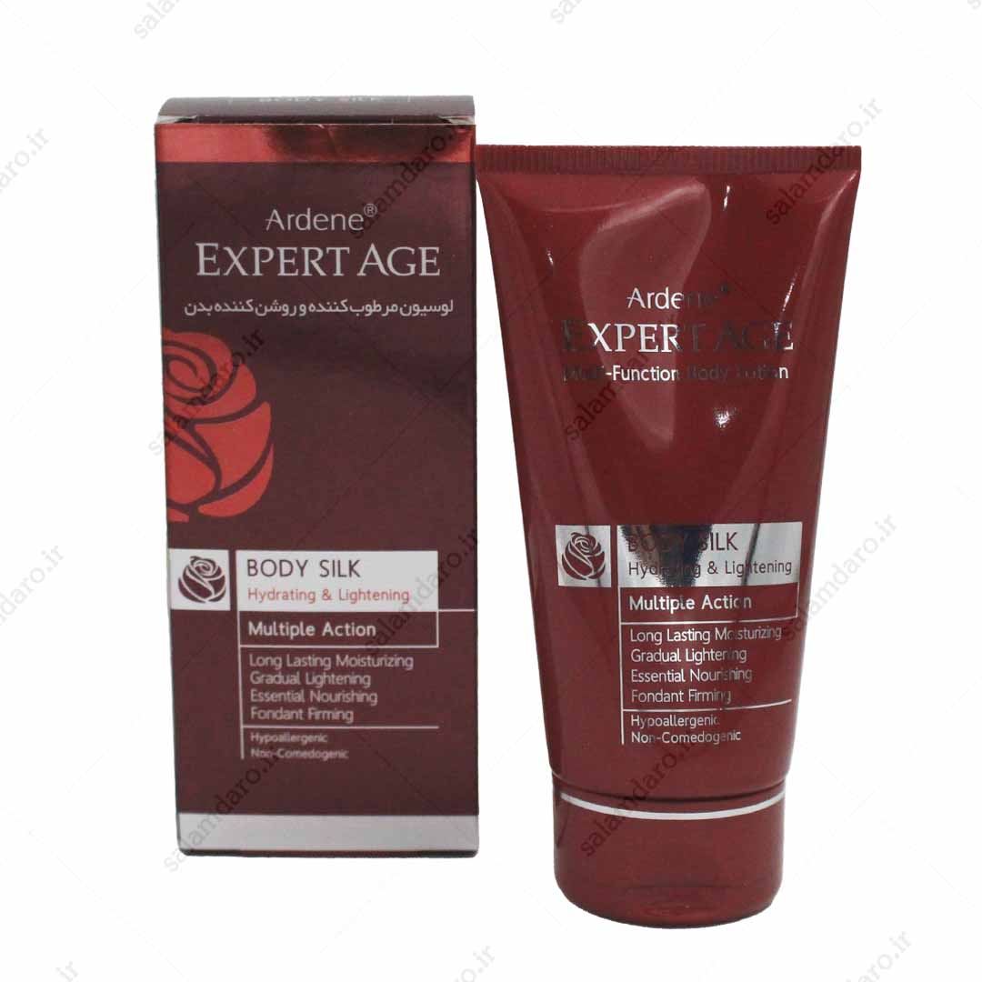 expertage-body-silk-hydrating-and-lightening.jpg لوسیون مرطوب کننده و روشن کننده بدن اکسپرتیج آردن (150 میل) - تصویر 1