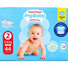 پوشک مای بیبی چسبی سایز 2 کانال دار (44 عددی) My baby