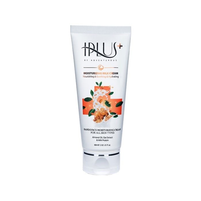 iplus-almond-oil-and-oat-extract-moisturizing-cream-60ml-min.jpg کرم آبرسان روغن بادام و عصاره جوی دوسر آی پلاس (60 میل) - تصویر 1