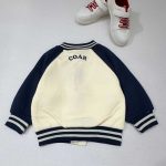 ژاکت بمبر کودک یونیسکس با طرح‌های آپلیکه و کنتراست کالج - تصویر 3