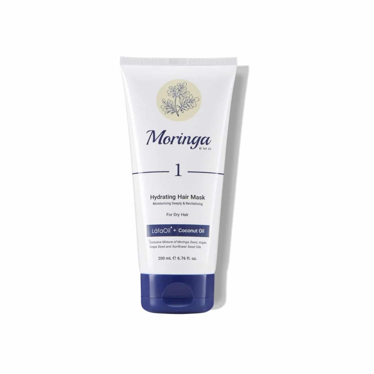 moringaemohydratinghairmask1.jpg ماسک مو آبرسان مورینگا امو 1 موهای خشک (200 میل) - تصویر 1