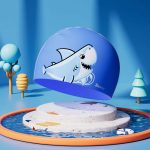 کلاه شنای بچگانه سیلیکونی - تصویر 3