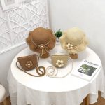 ست کیف و کلاه دخترانه بچگانه طرح گل - تصویر 3