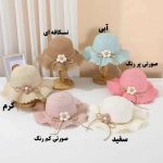 ست کیف و کلاه دخترانه بچگانه طرح گل - تصویر 6