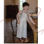 تاپ شلوارک دخترانه بچه گانه طرح کاترین - تصویر 3