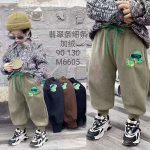 شلوار بچه گانه مخمل کبریتی چراغدار طرح دایناسور عینکی - تصویر 7