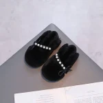 کفش بچگانه دخترانه خز طرح مروارید - تصویر 8