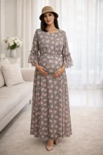 پیراهن بارداری گلرو - تصویر 7
