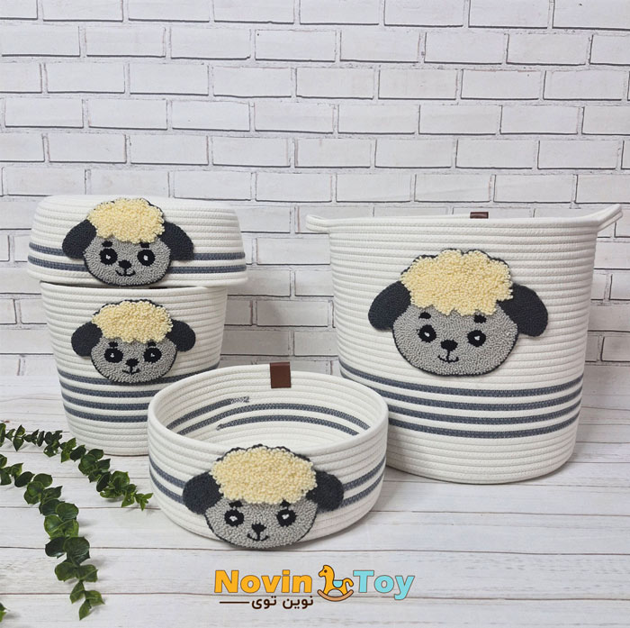 set-otagh-bareh-1.jpg باکس لوسیون اتاق کودک مکرومه طرح بره - تصویر 1