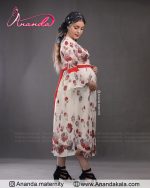 پیراهن بارداری حریر آنیل - تصویر 2