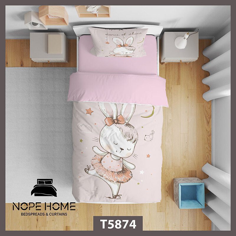 ت15.jpg روتختی کودک طرح خرگوش مدل T5874 - تصویر 1