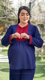 تونیک و شلوار بارداری بنفشه - تصویر 7