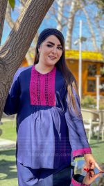 تونیک و شلوار بارداری بنفشه - تصویر 6