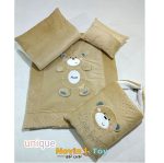 سرویس خواب 4 تیکه مخمل طرح خرس برجسته